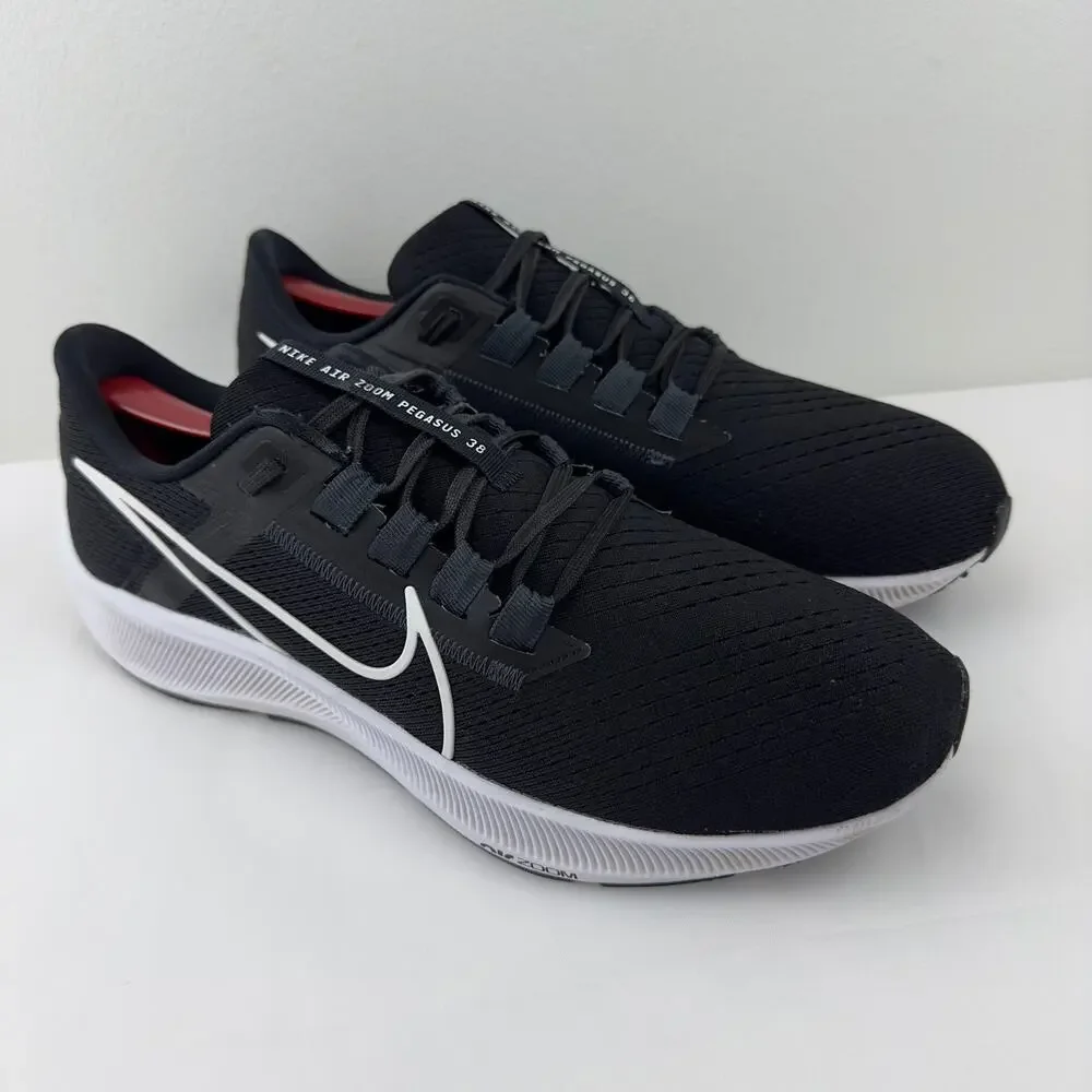 Nike Black White Athletic Running Shoes